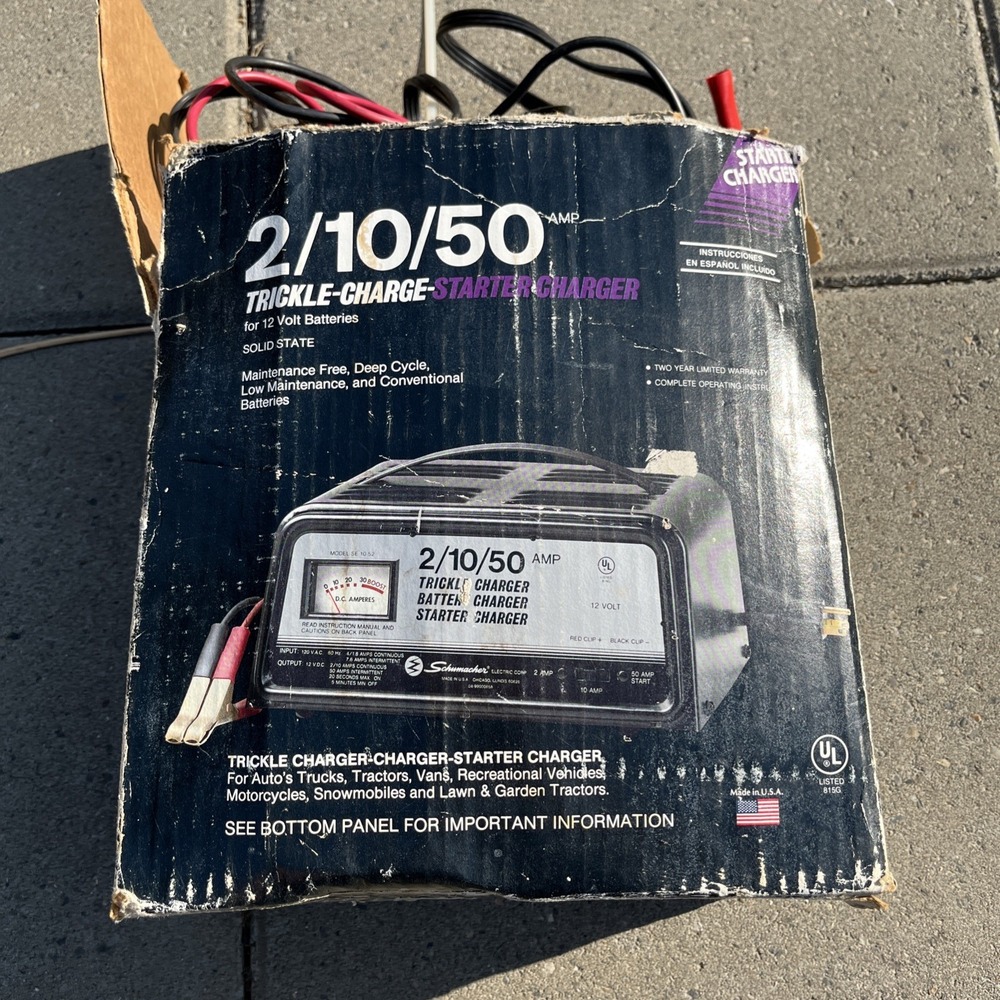 Schumacher 2/10/50 Trickle Starter Battery Charger